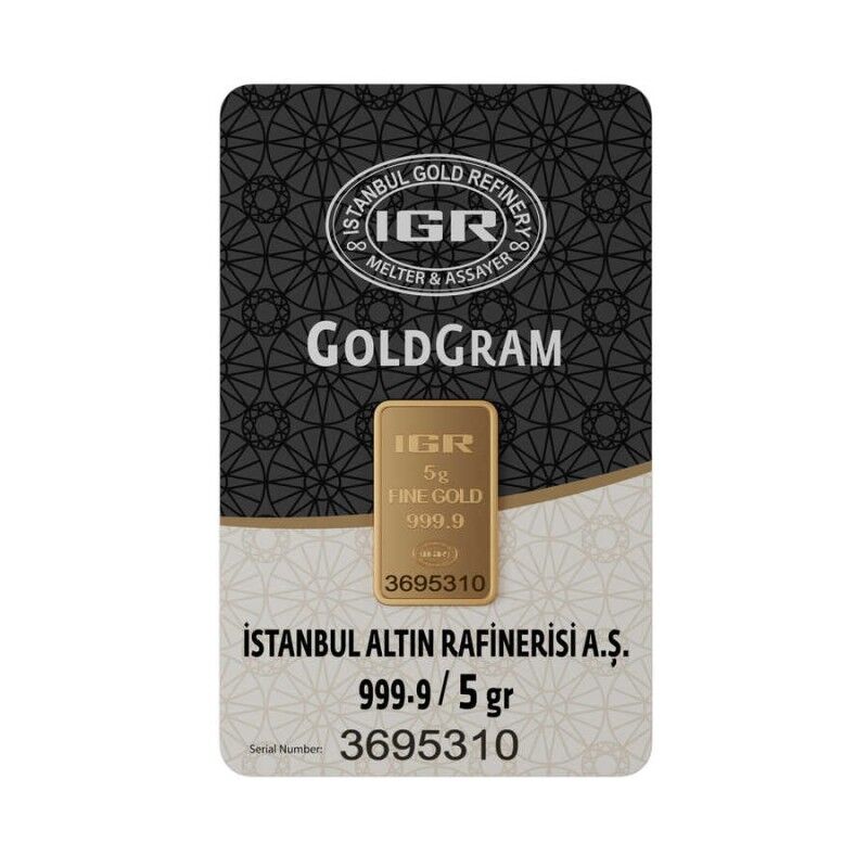 5 gr 999.9 IAR Gram Külçe Altın