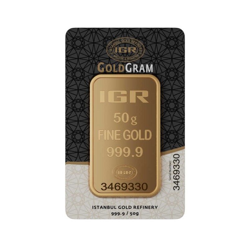 50 gr 999.9 IAR Gram Külçe Altın