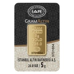 5 gr 24 Ayar İAR Gram Külçe Altın