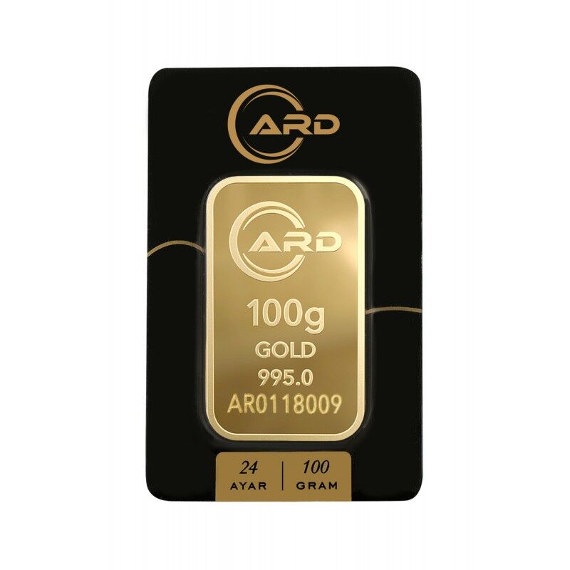 100 gr 24 Ayar ARD Külçe Altın