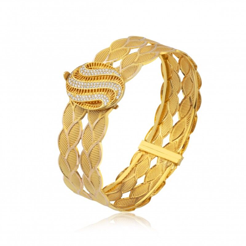 14 Ayar Başak Model Kelepçe Bileklik HSM10045