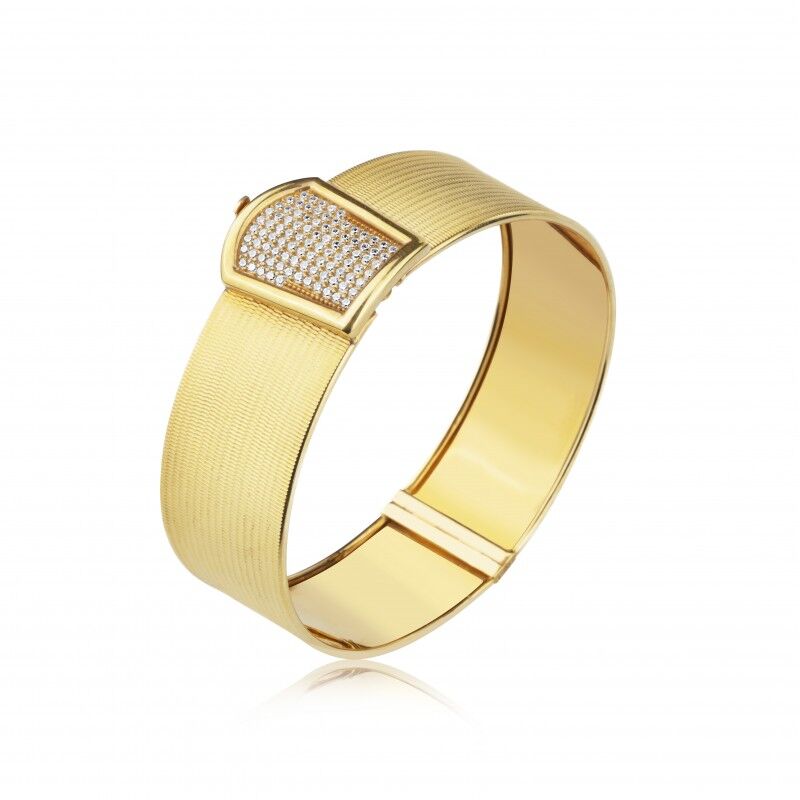 14 Ayar Trabzon Model Kelepçe Bileklik HSM10040