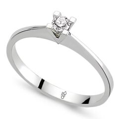 0.10 Ct Tektaş Pırlanta Yüzük RM19030