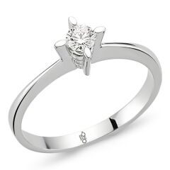 0.30 Ct Tektaş Pırlanta Yüzük RM30056