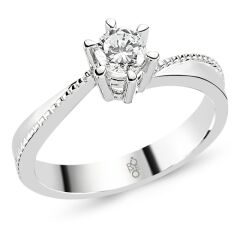 0.30 Ct Tektaş Pırlanta Yüzük RMY508