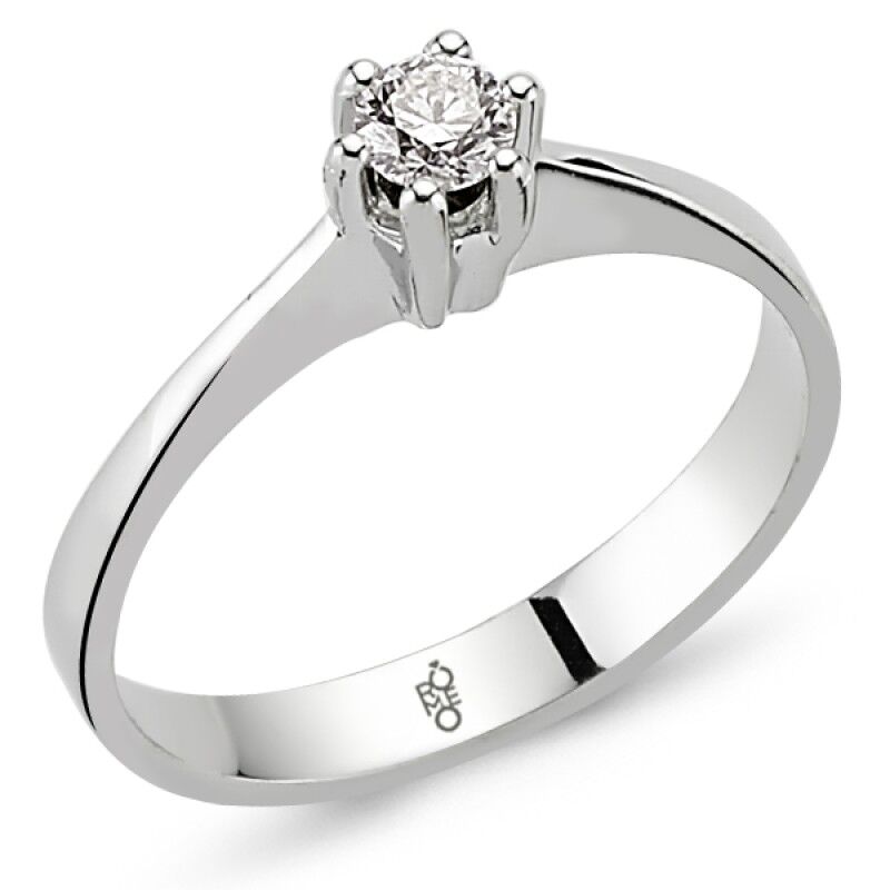 0.50 Karat H Renk HRD Sertifikalı Pırlanta Tektaş Yüzük RM30048
