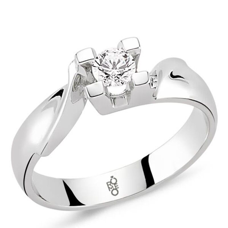 14 Ayar Altın 0.25 Ct Pırlanta Tektaş Yüzük RM-10043