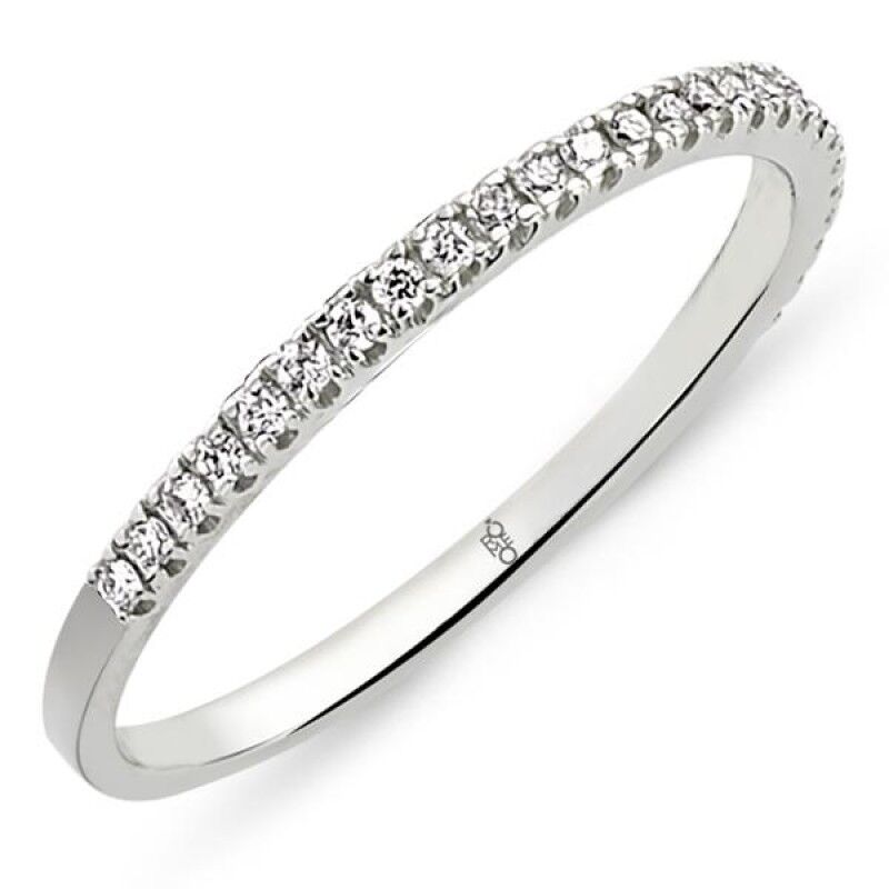18 Ayar Altın 0.14 Ct Pırlanta Yarım Tur Yüzük DYZ0290