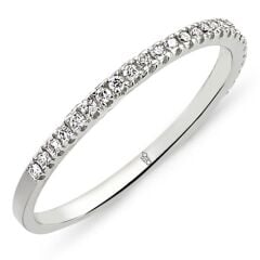 18 Ayar Altın 0.14 Ct Pırlanta Yarım Tur Yüzük DYZ0290