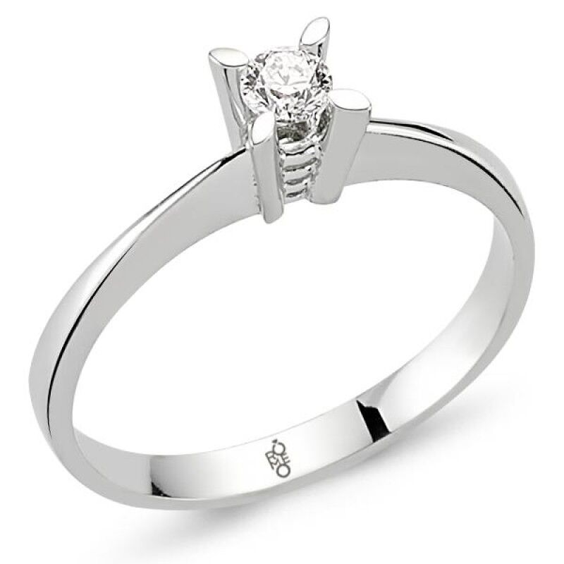 18 Ayar Altın 0.30 Ct Pırlanta Tektaş Yüzük RM30031