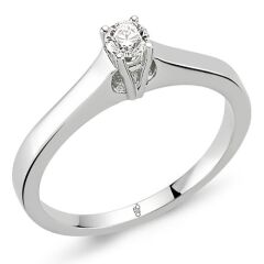 18 Ayar Altın 0.30 Ct Pırlanta Tektaş Yüzük RM30034
