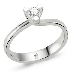 18 Ayar Altın 0.30 Ct Pırlanta Tektaş Yüzük RM30044